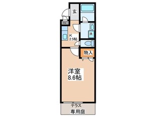 パセオ久米田の物件間取画像